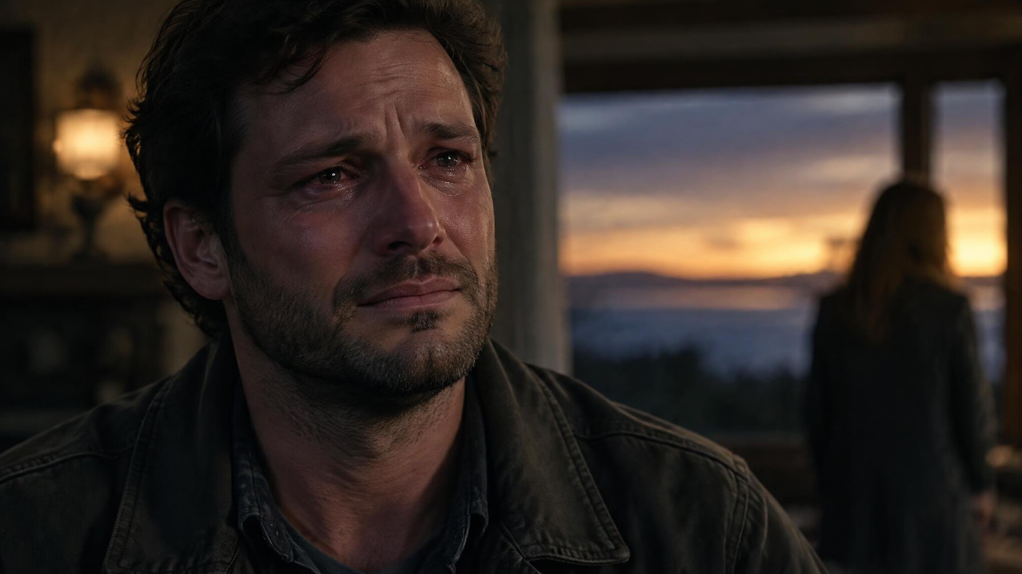 dramatic tv scene