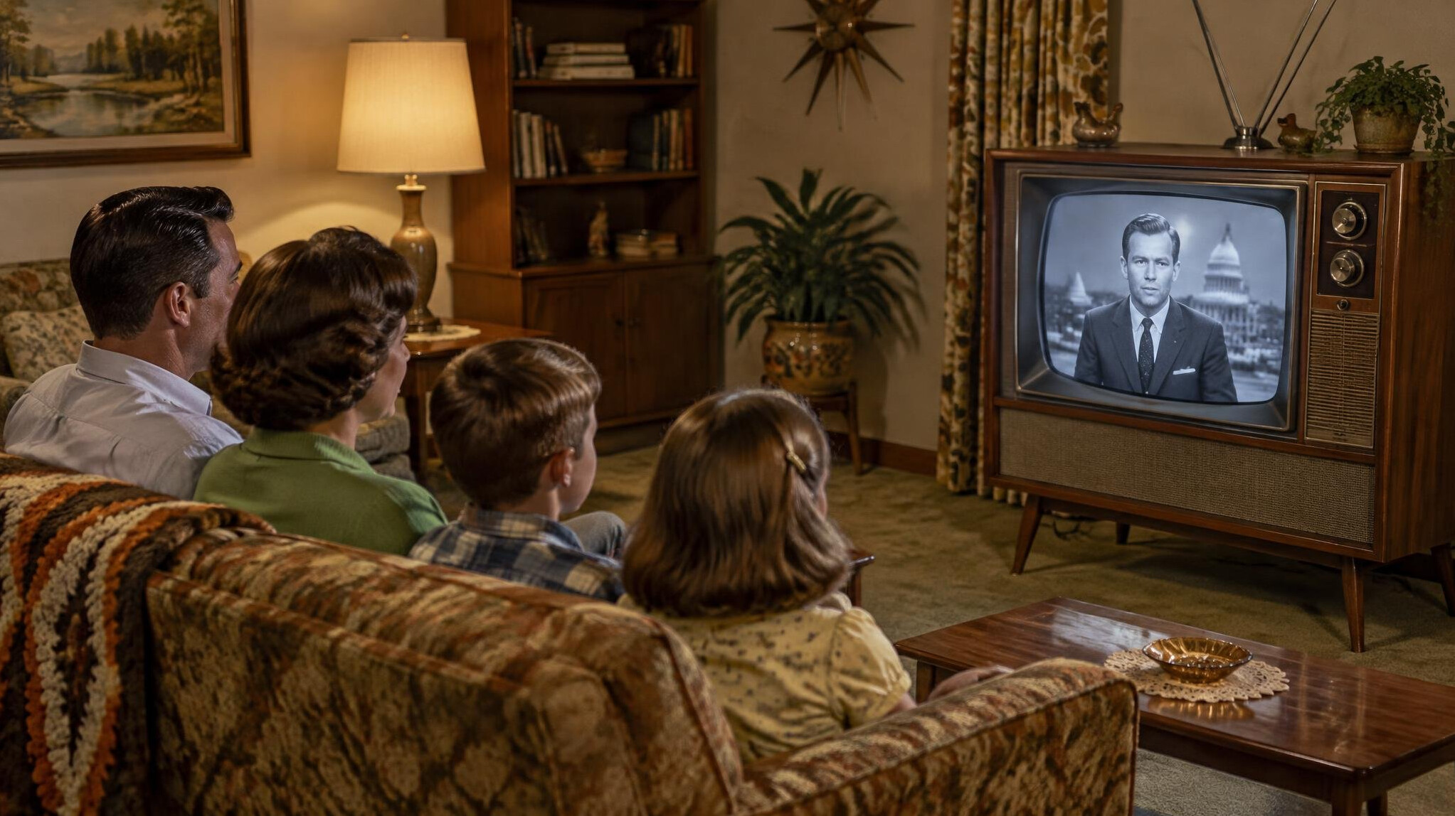 vintage television set
