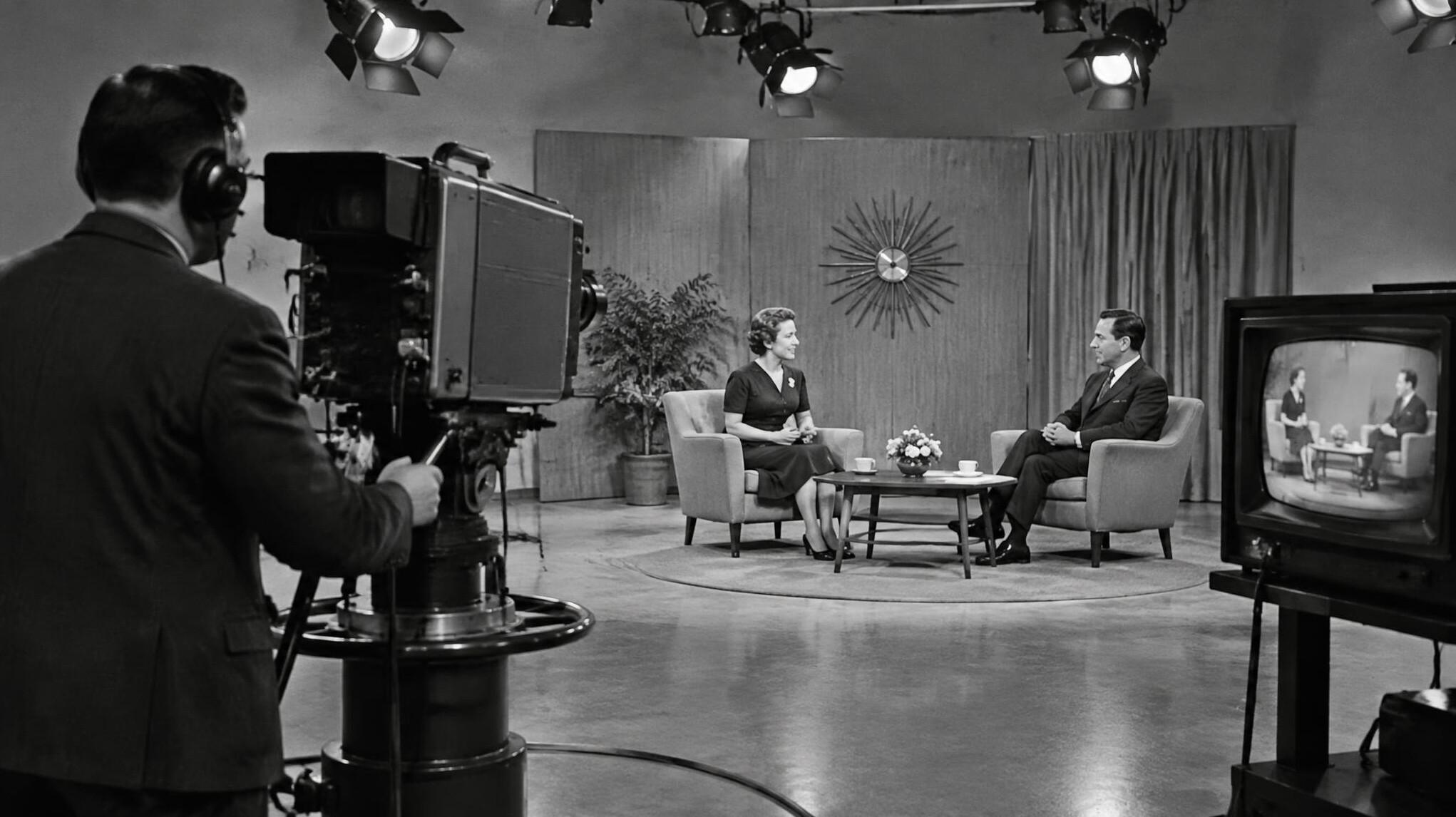vintage television studio