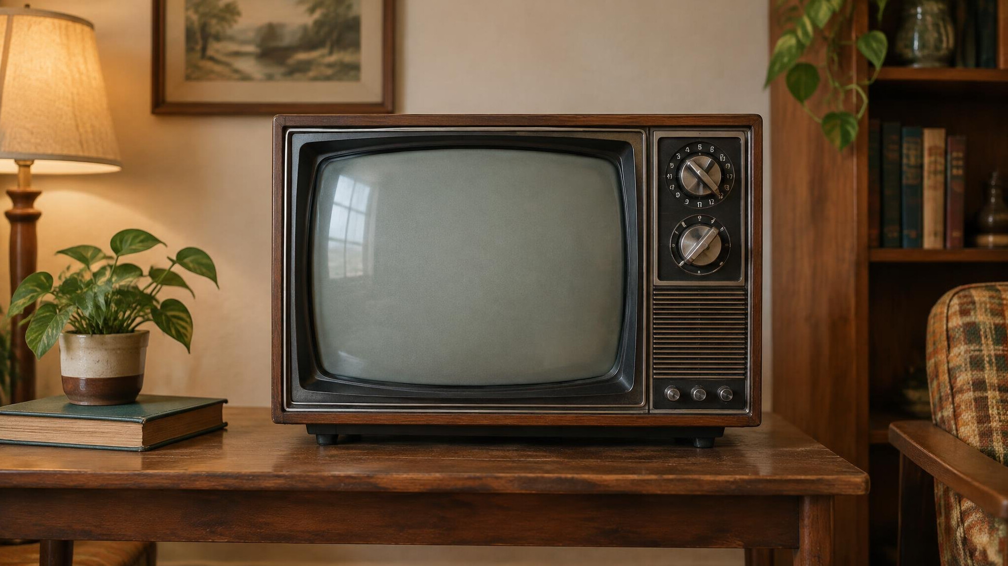 vintage television set