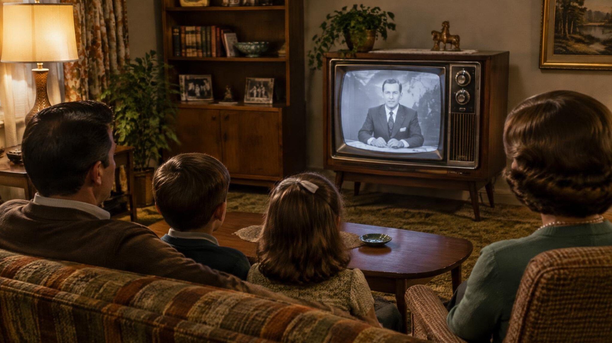 vintage television set