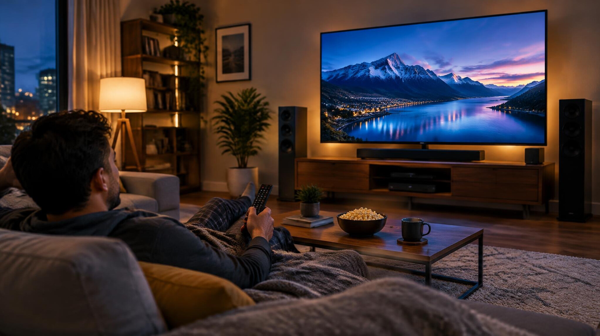 modern flat screen tv