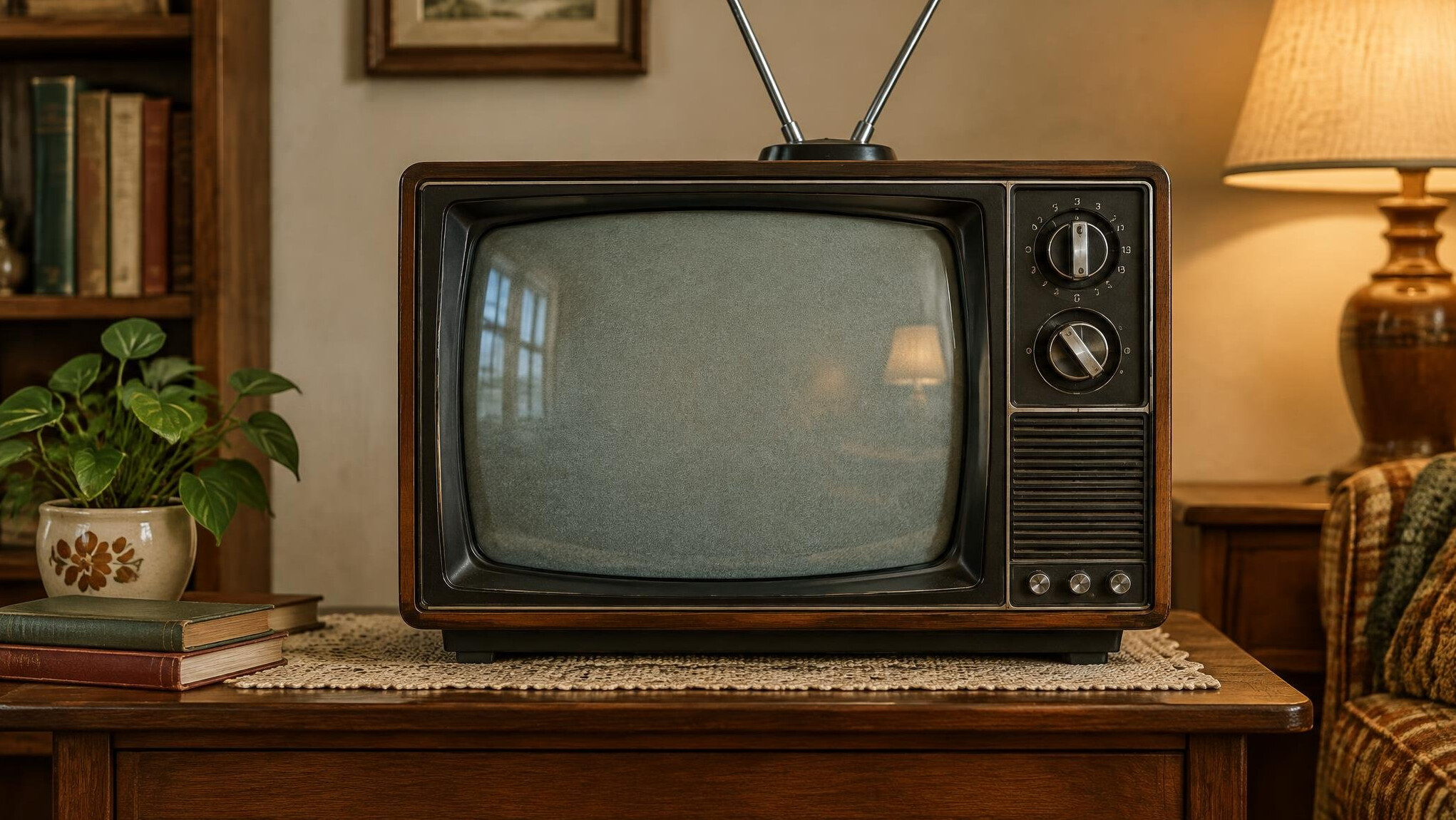 vintage television set