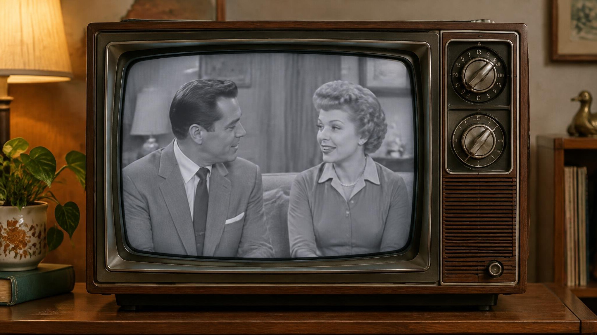 vintage television set