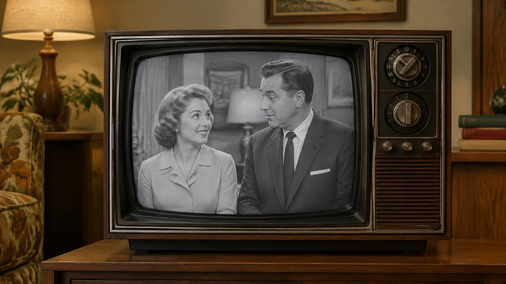 vintage television set