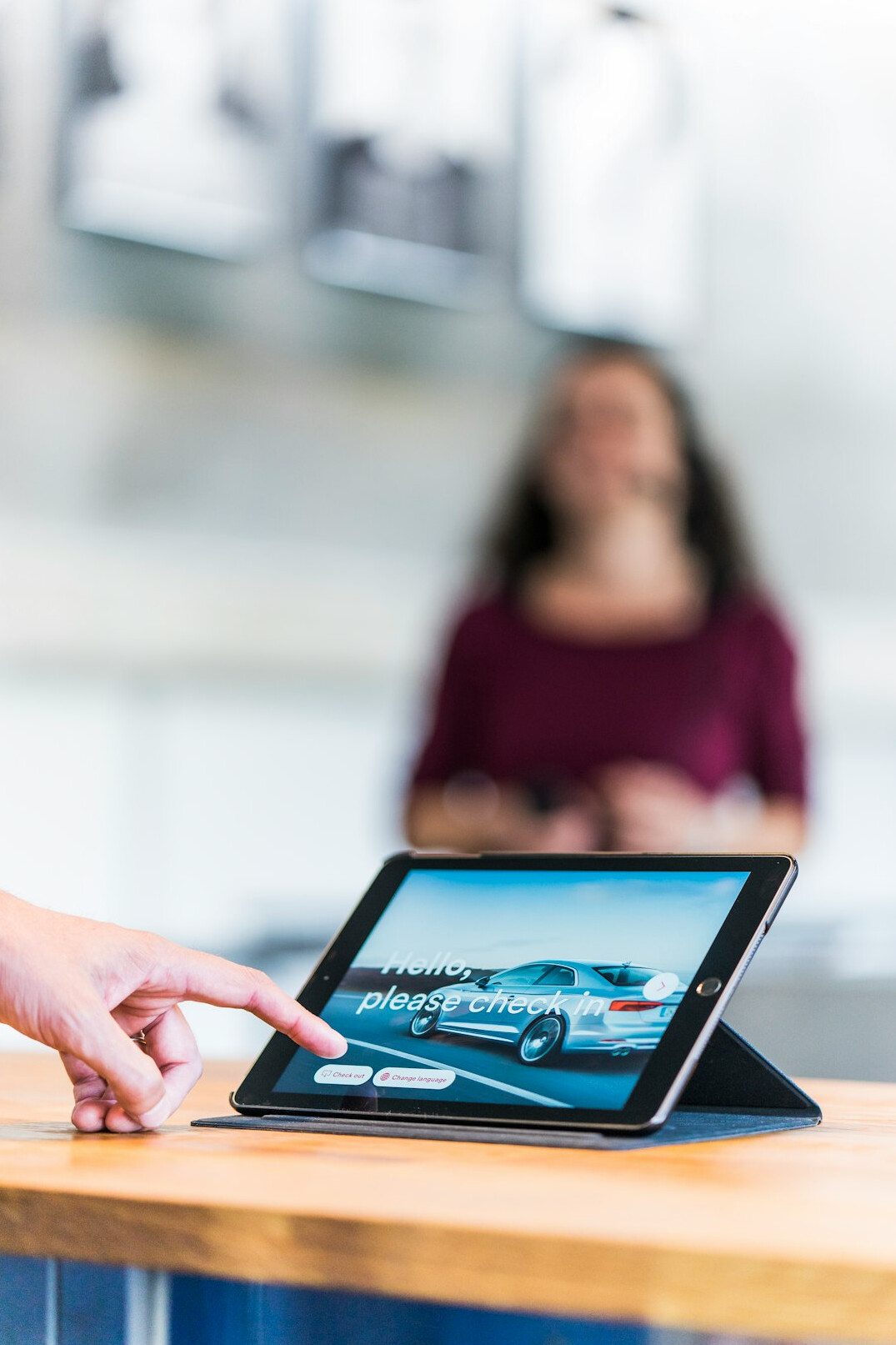 streaming service on tablet